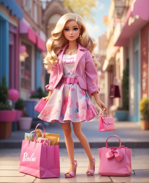 Barbie doll with a bag that says the book of the new book