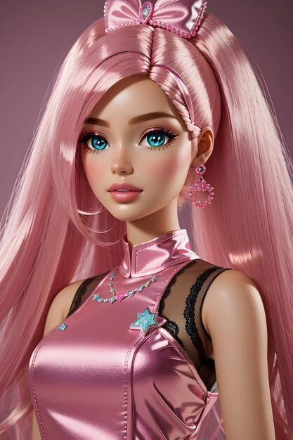 Barbie Doll With Pink Outfit