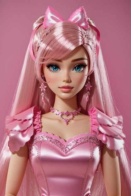 Barbie Doll With Pink Outfit