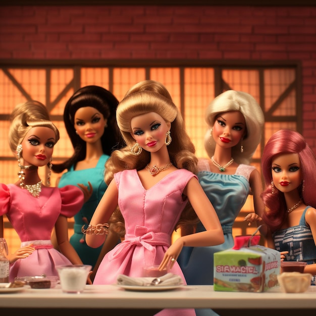 Photo the barbie and gang