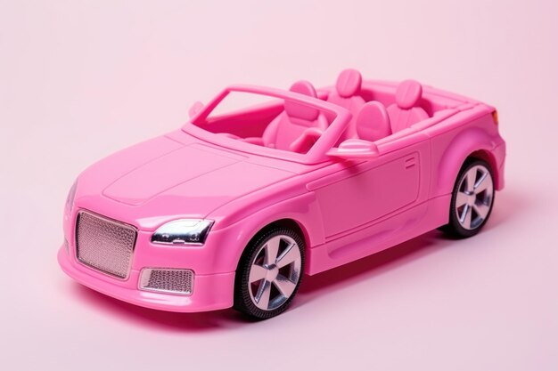 Barbie Glam Convertible Sports Toy Car for Boys and Girls