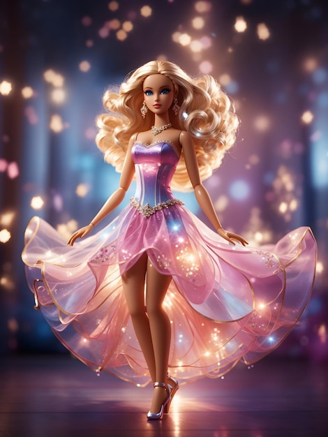 barbie Graceful dancer surrounded by ethereal lights