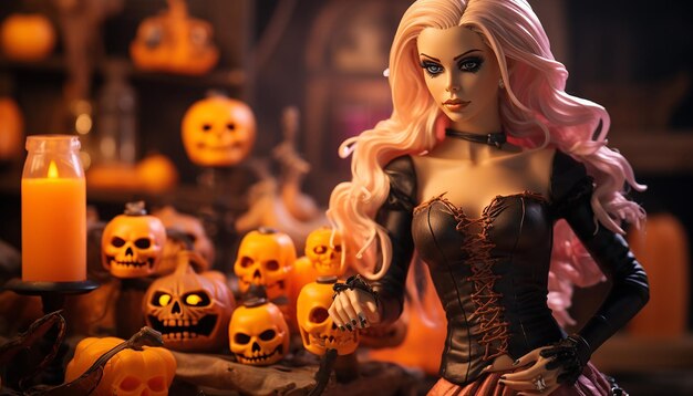 Barbie helloween theme creative concept