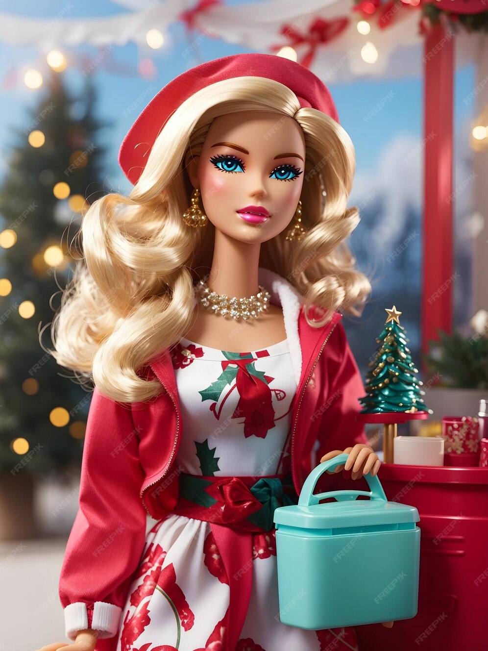 Premium AI Image Barbie holiday with new design