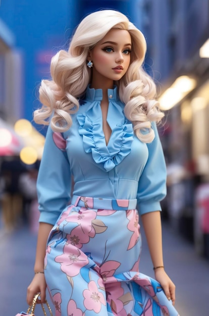 Barbie Inspired Blue Outfits in Lady's Fashion