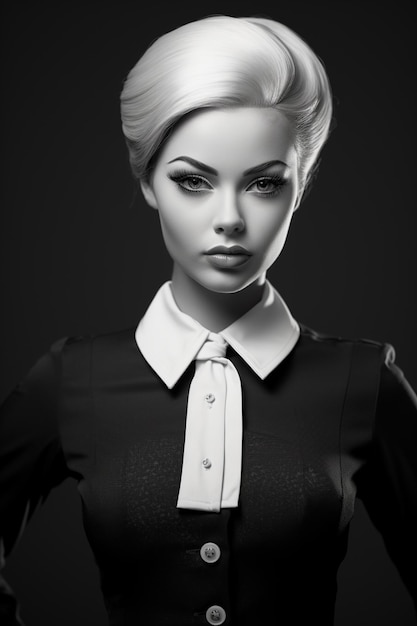 Photo barbie is a flight attendant