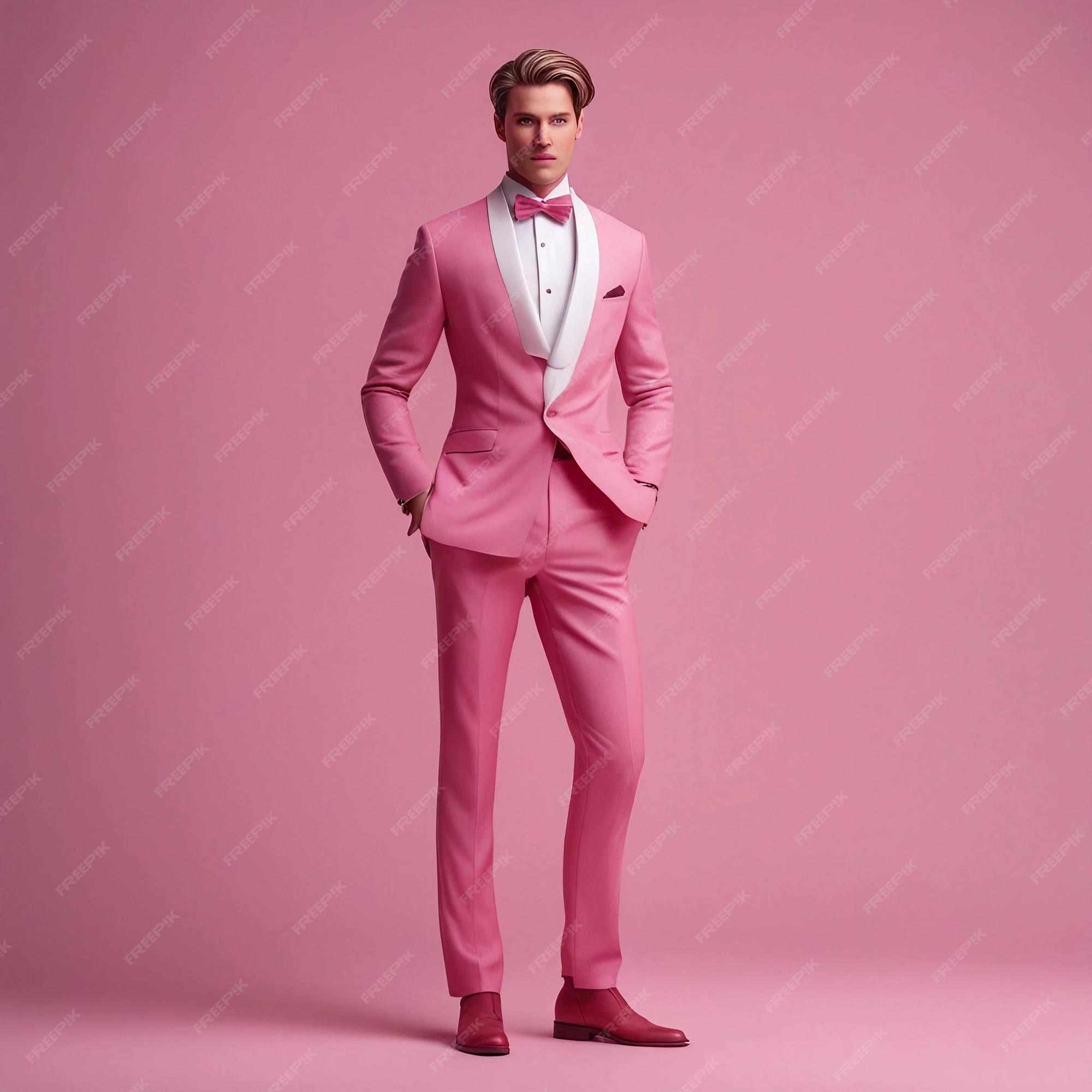Premium AI Image | Barbie Ken Doll in Pink Outfit