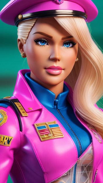 Barbie Ken in military form