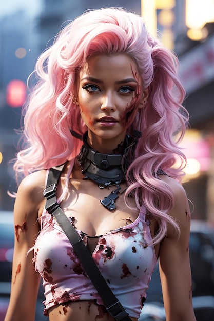 Barbie krijger na de apocalyps zombie