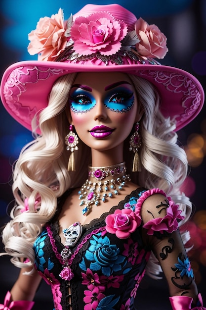 Barbie met make-up van La Creatina