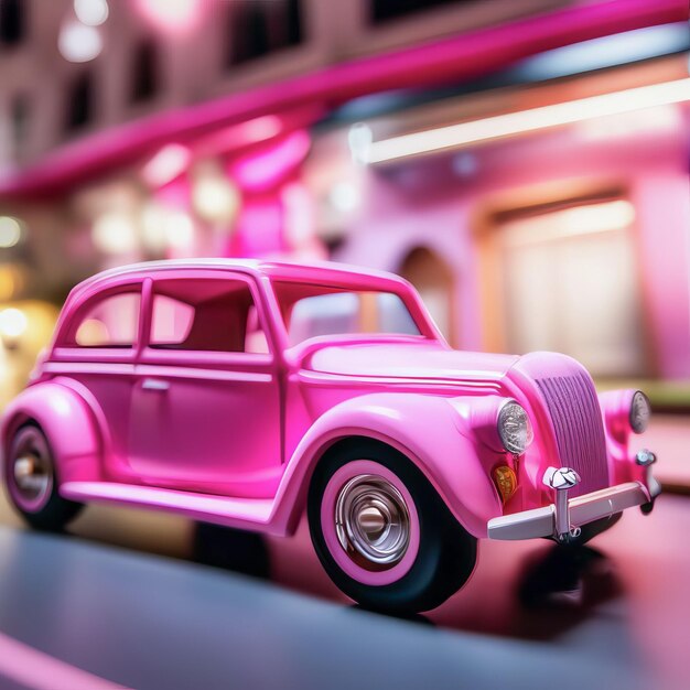 Premium AI Image | Barbie pink car