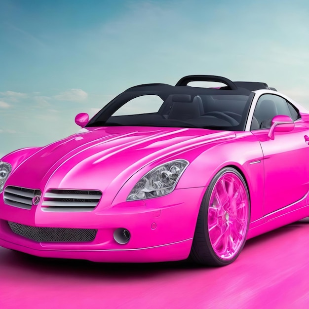 barbie pink car