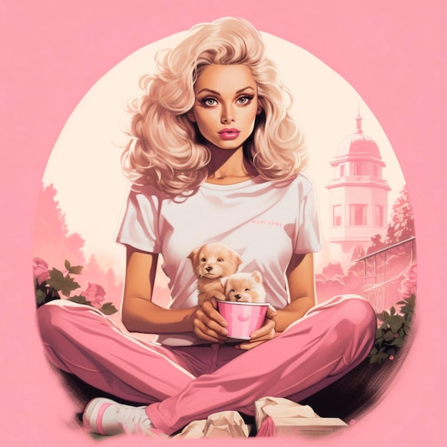 Photo barbie pretty illustration