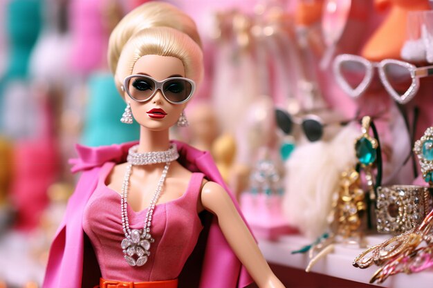 Photo barbie rocking a trendy summer outfit