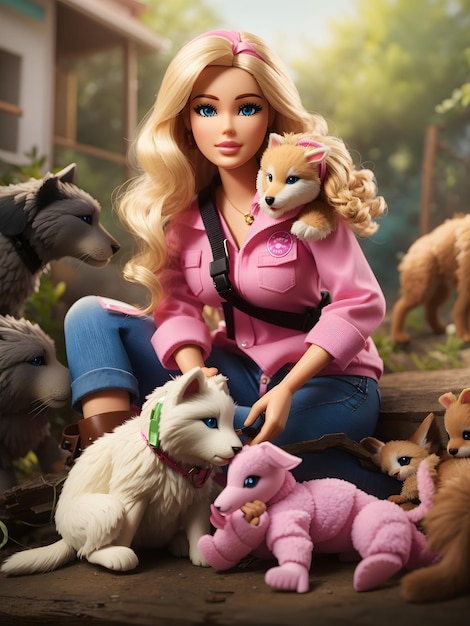 Photo barbie's animal rescue mission