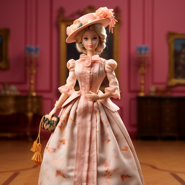 Barbie's Regal Transformation Embracing 1830s Elegance