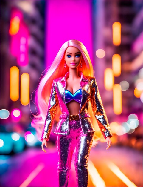 Barbie schattige roze plastic pop zomertrend