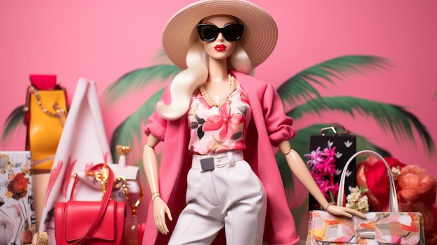 Barbie Shopaholic Summer Trendy Outfit