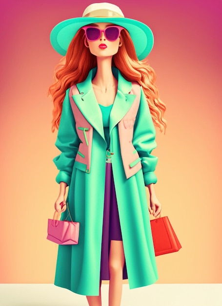 Photo barbie shopaholic summer trendy outfit