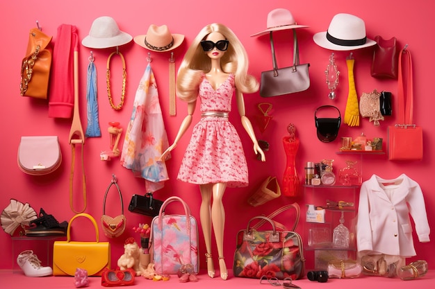 Модный наряд Барби-шопоголика