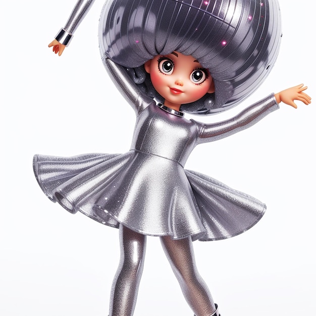 Barbie shopaholic zomer trendy outfit schattige disco plastic pop portret verkoop model pop