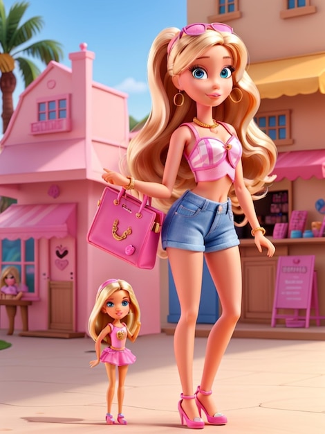 Barbie shopaholic zomer trendy outfit