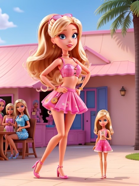 Barbie shopaholic zomer trendy outfit