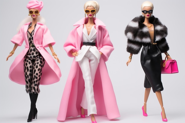 Foto vestito alla moda di barbie