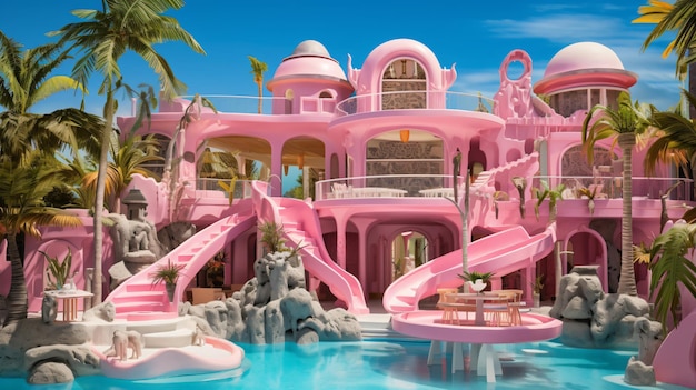 Barbie villa in het paradijs