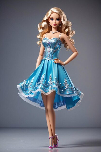 Barbie Wearing Blue Dancing Dress