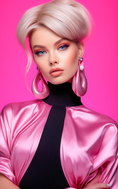 BarbieStyle Glamour in Black and Pink