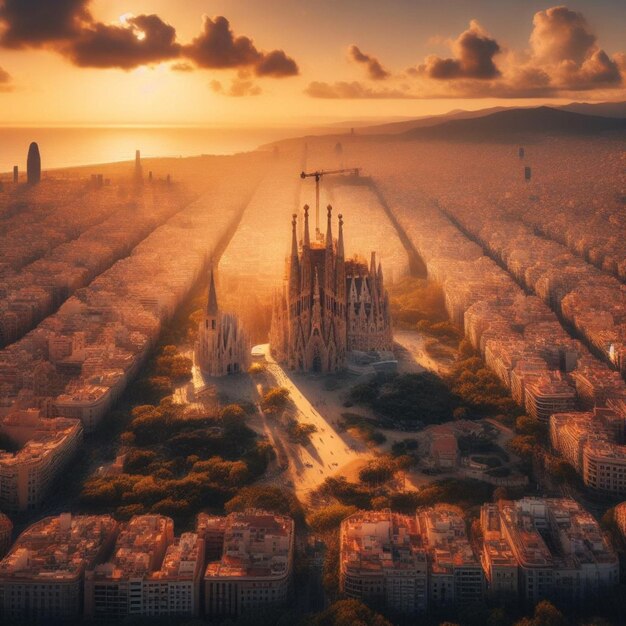 Photo barcelona city