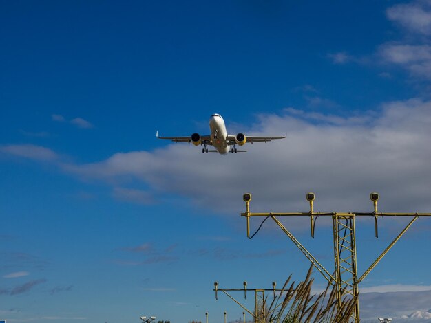 BARCELONA SPAIN December 16 2022 Landing of Ryanair aircraft at Barcelona airport