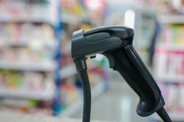 barcodescanner op wazig beeld in supermarkten