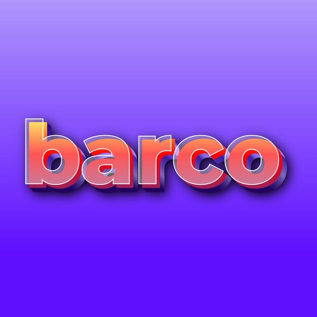 barcoText effect JPG gradient purple background card photo