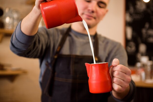 Barista Coffee Shop Waiter Waitress Couple Apron 