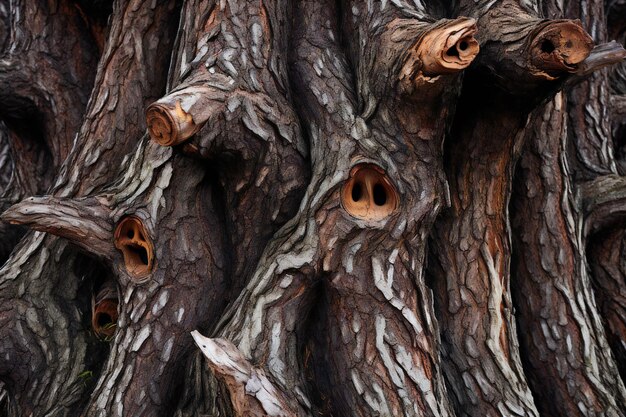 Bark of an old tree closeup Natural background