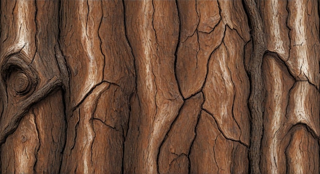 Photo the bark of a tree trunk is a beautiful texture