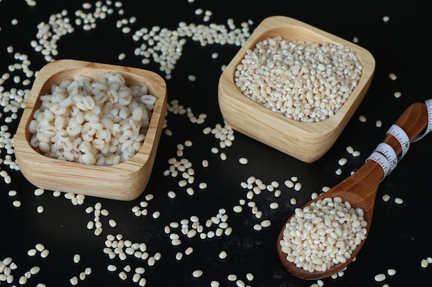 Barley cooked with seeds