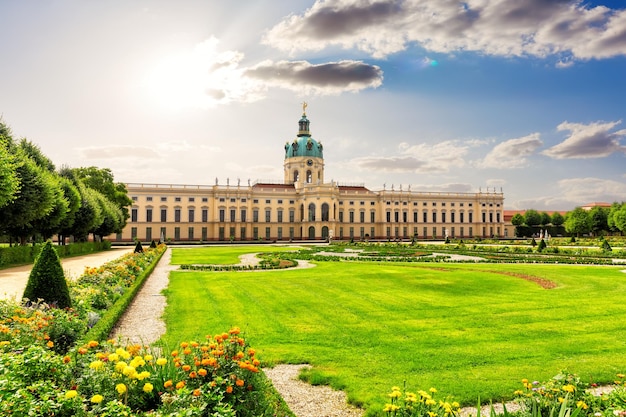 Barocco Palace and the green yard Berlin Germany