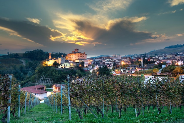 Barolo village in Italy