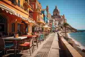 Photo baroque cathedral in cartagena colombia generative ia