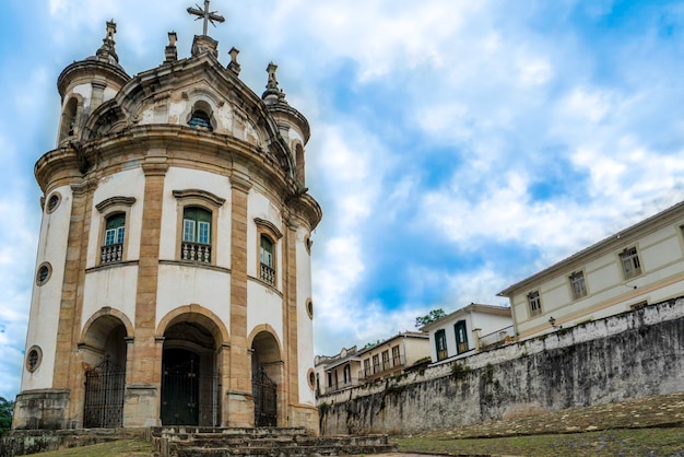 Церковь в стиле барокко Исторический город Ору-Прету Всемирного наследия ЮНЕСКО Бразилия