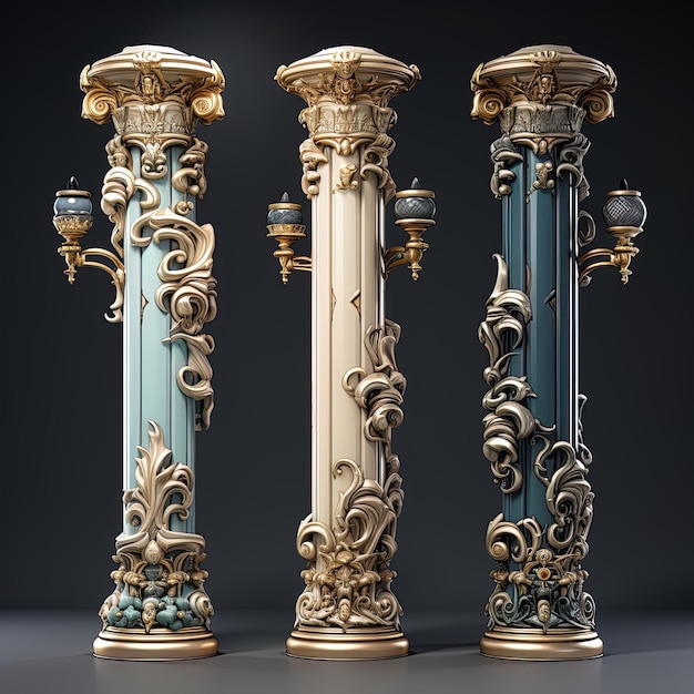 Foto baroque columns spel assets