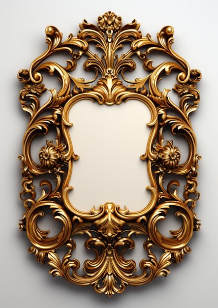 Photo baroque frame background