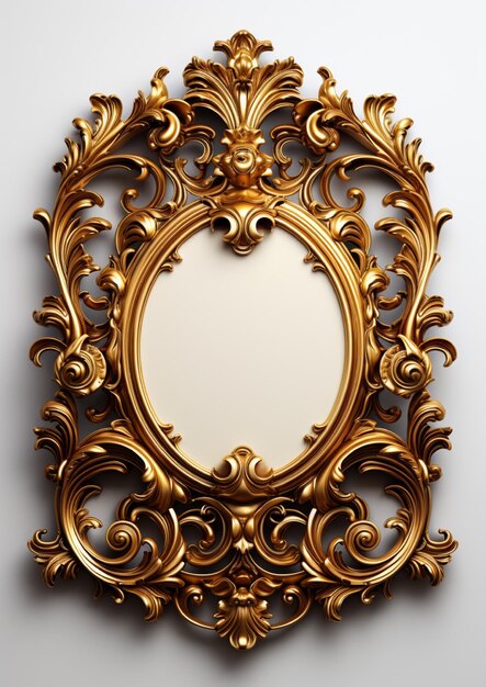 Photo baroque frame background