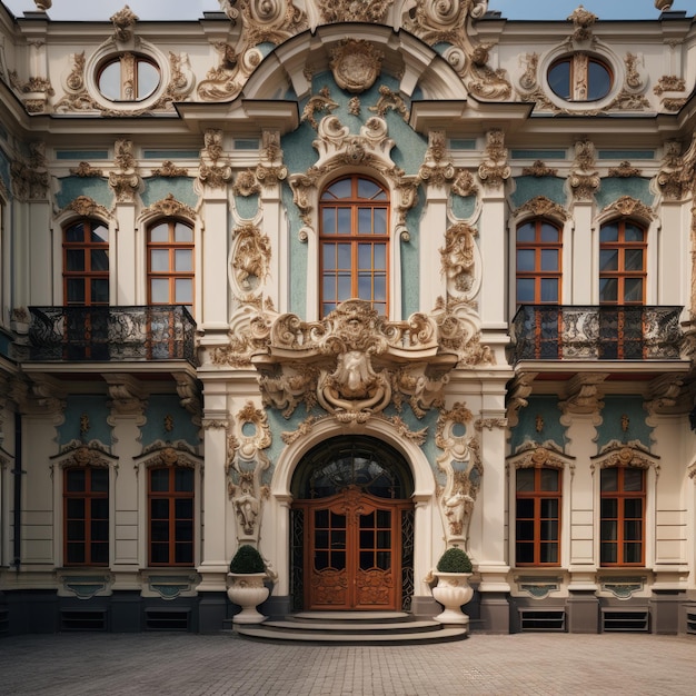 Baroque palace facade