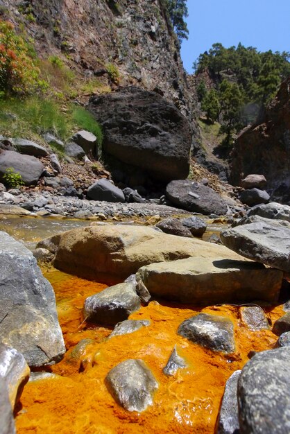 Barranco de rivanceras caldera de taburiente national park spain