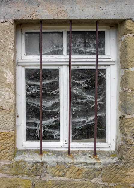 barred window closeup