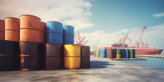 Barrels of oil